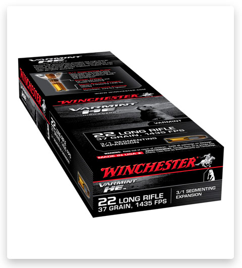 Winchester VARMINT HE 22 Long Rifle Ammo 37 grain