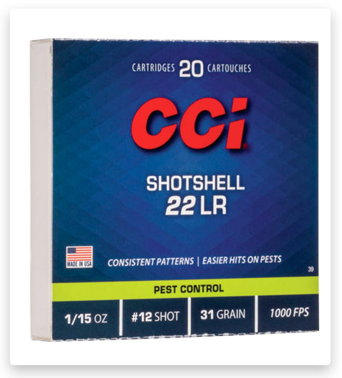 CCI Rimfire Shotshell 22 Long Rifle Ammo 31 grain