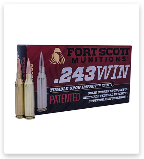 Fort Scott Munitions 243 WINCHESTER Ammo 58 Grain