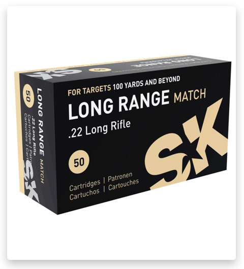 SK Long Range Match 22 Long Rifle Ammo 40 grain