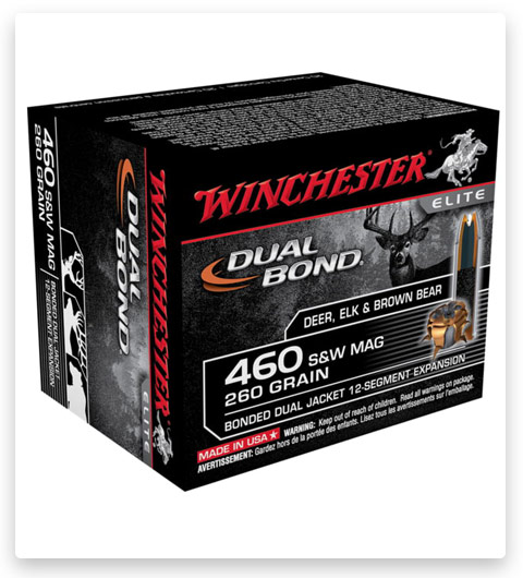 Winchester DUAL BOND HANDGUN 460 S&W Ammo 260 grain