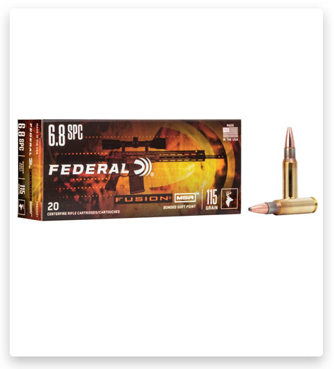 Federal Premium FUSION MSR 6.8mm Remington SPC Ammo 115 grain