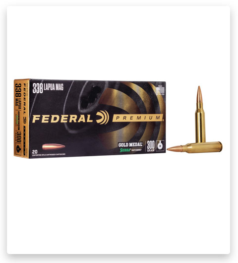 Federal Premium SIERRA MATCHKING BTHP 338 Lapua Magnum Ammo 300 grain