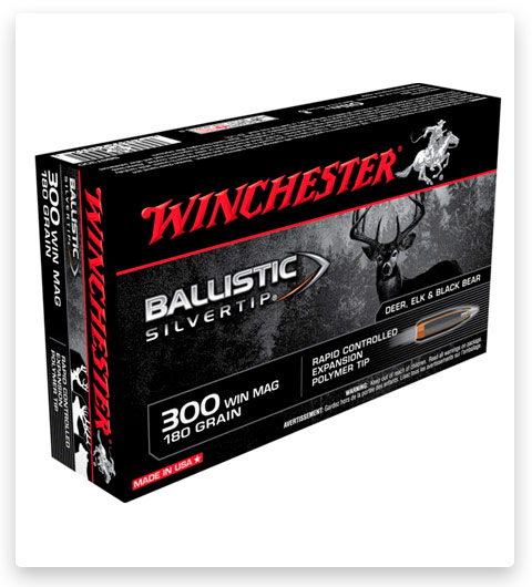 Winchester BALLISTIC SILVERTIP 300 Winchester Magnum Ammo 180 grain
