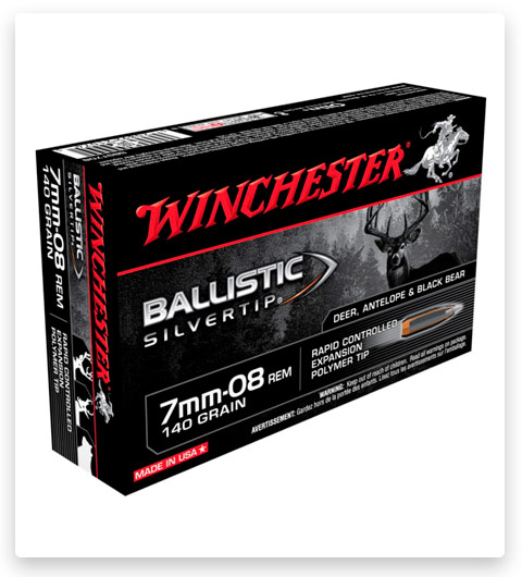 Winchester BALLISTIC SILVERTIP 7mm-08 Remington Ammo 140 grain