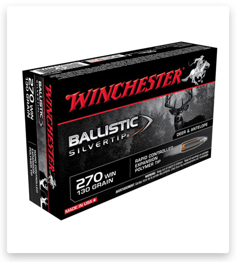 Winchester BALLISTIC SILVERTIP 270 Winchester Ammo 130 grain