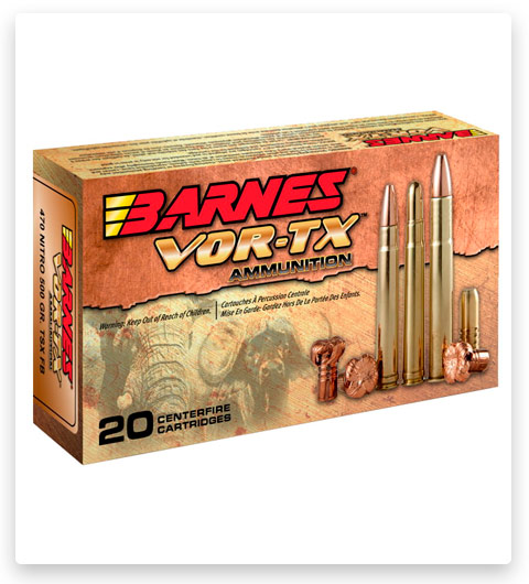 Barnes Vor-Tx Safari Centerfire 458 Lott Ammo 500 grain