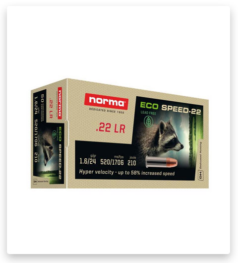 Norma ECO Speed .22 Long Rifle Brass Ammunition