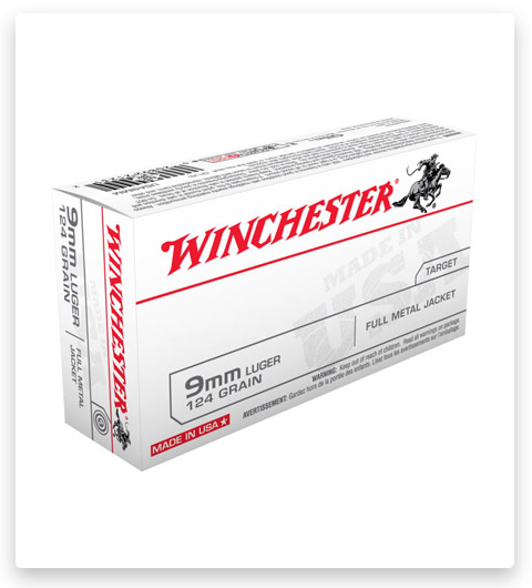 Winchester USA HANDGUN 9mm Luger Brass Ammunition