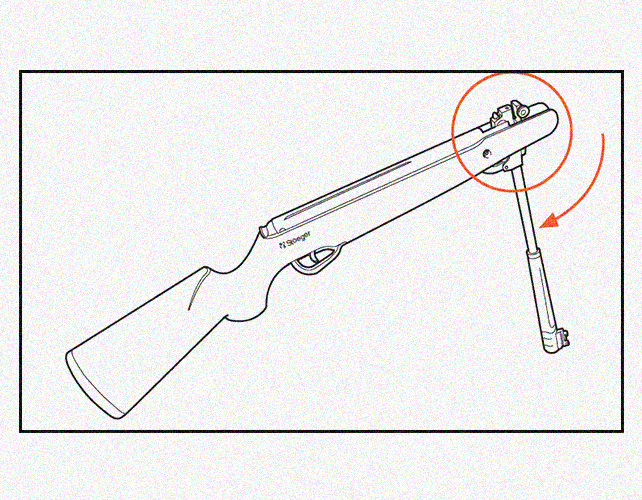 How does a break barrel pellet gun work?