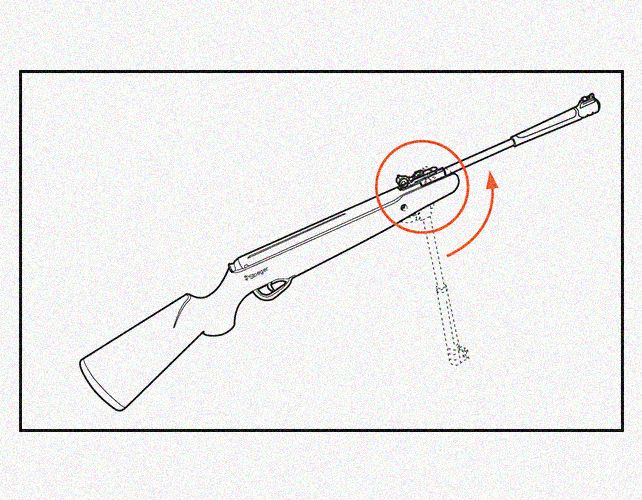 How does a break barrel pellet gun work?