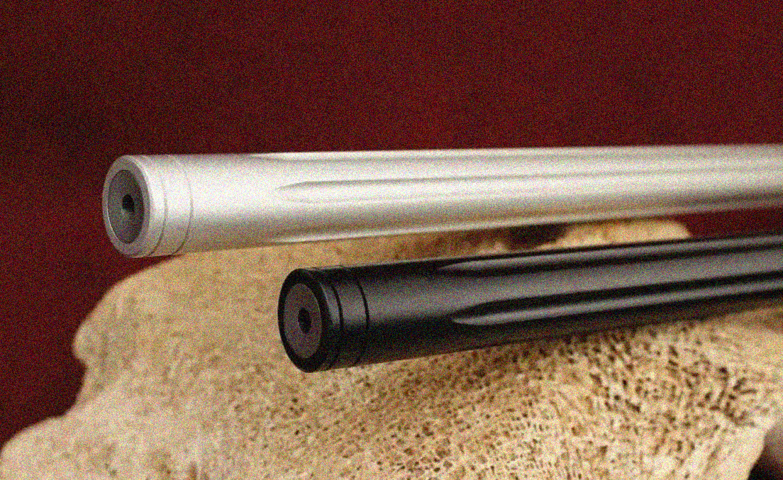 What kind of steel is used for gun barrels?