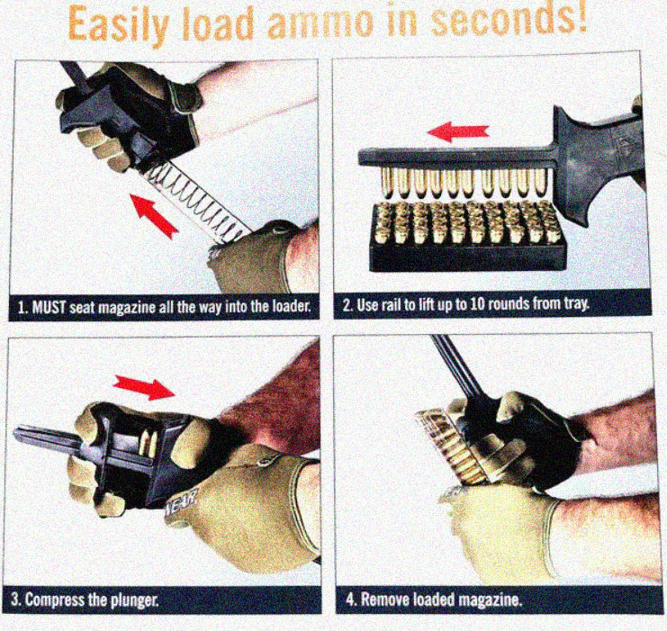 How to load a 9mm magazine?
