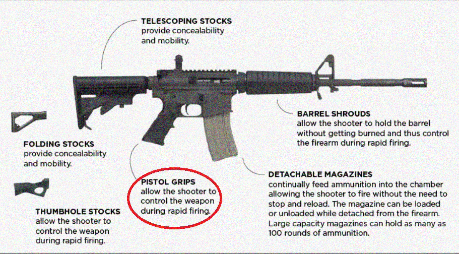 What is a pistol grip?