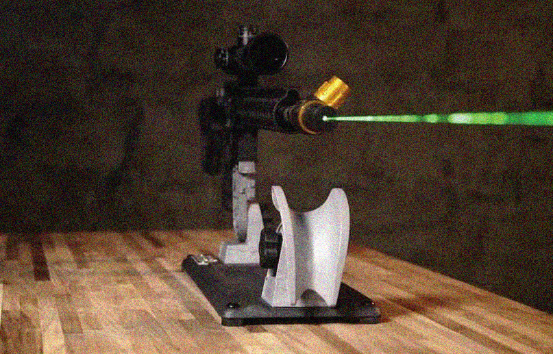 How to use a laser bore sighter?