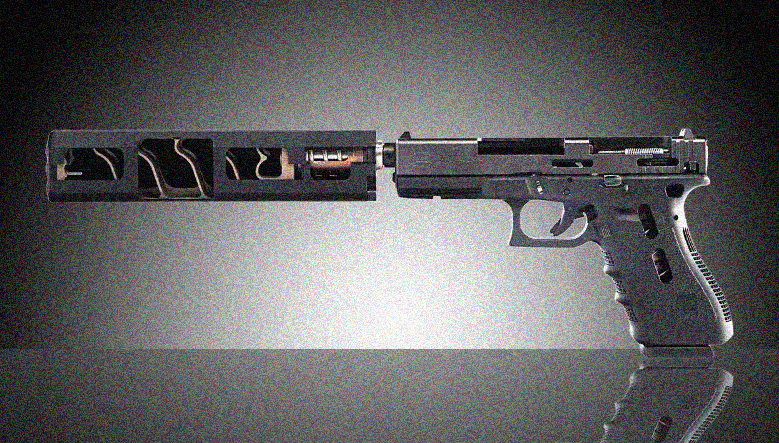 What does the inside of a suppressor look like?