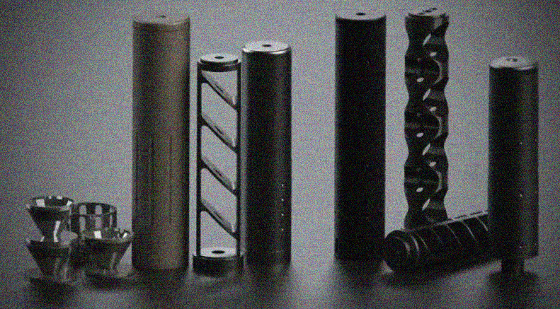 What does the inside of a suppressor look like?