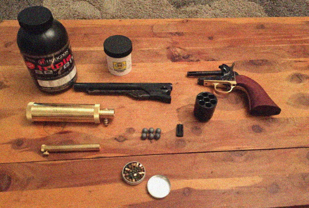 How to load a black powder revolver?
