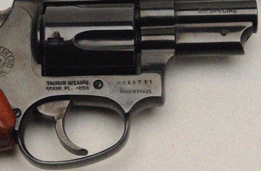 Where is the model number on a Taurus revolver?