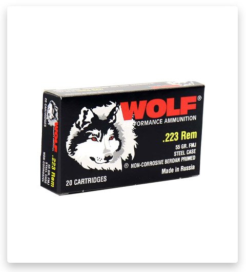 223 Remington - Wolf Ammo - 55 grain - 200 Rounds