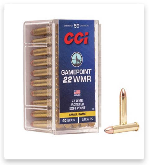 22 WMR - CCI Ammunition Gamepoint - 40 Grain - 50 Rounds