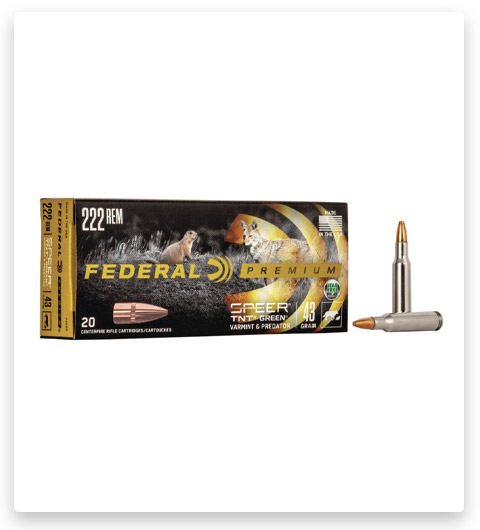 222 Rem - Federal Premium V-SHOK - 43 Grain - 20 Rounds