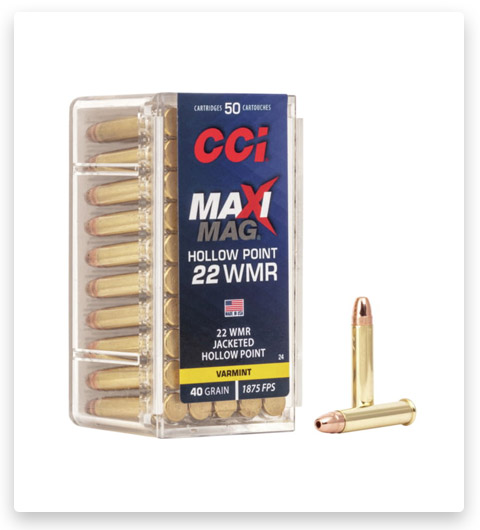 22 WMR - CCI Ammunition Maxi-Mag - 40 Grain - 50 Rounds