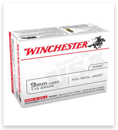 FMJ - Winchester USA - 9mm Luger - 115 Grain