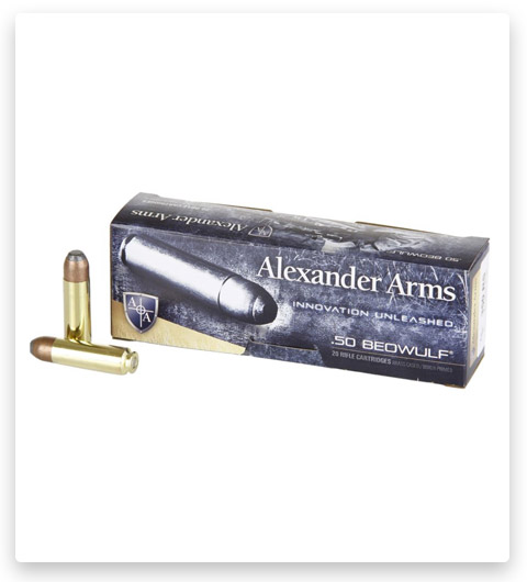 FMJ - Alexander Arms Loaded - 50 Beowulf - 350 Grain - 20 Rounds