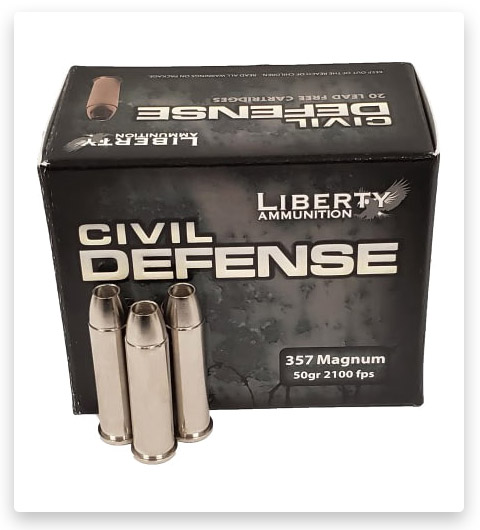 HP - Liberty Ammunition Civil Defense - 357 Mag - 50 grain - 20 Rounds