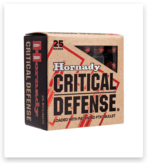 Spitzer - Hornady Critical Defense Flex Tip eXpanding - 9mm Luger - 115 Grain - 25 Rounds