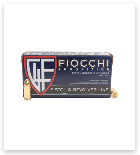 FMJ - Fiocchi Training Dynamics - 9mm Luger - 124 Grain - 50 Rounds