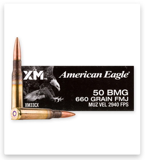 FMJ - Federal American Eagle - 50 BMG - 660 Grain - 10 Rounds