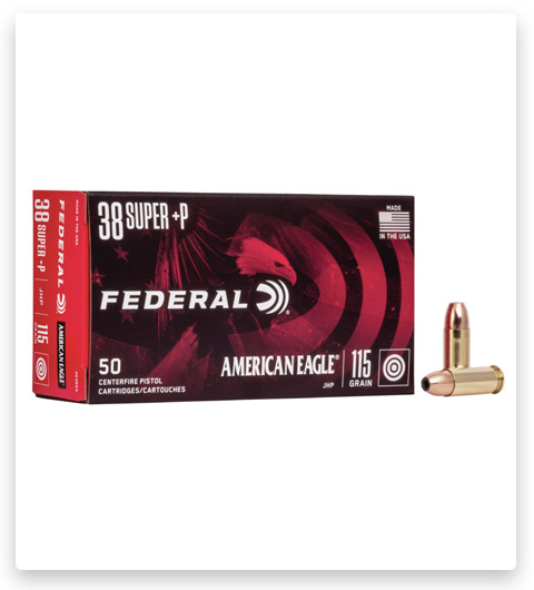 JHP - Federal Premium American Eagle - 38 Super - 115 Grain - 50 Rounds