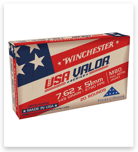 FMJ - Winchester USA - 7.62x51mm - 149 Grain - 20 Rounds