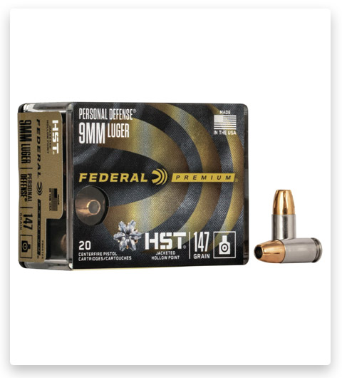 JHP - Federal Premium HST - 9mm Luger - 147 Grain - 20 Rounds