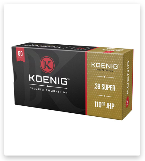 HP - Koenig Match - 38 Super - 110 Grain