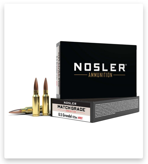 BTHP - Nosler Match Grade - 6.5mm Grendel - 123 Grain - 20 Rounds
