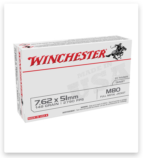 FMJ - Winchester USA - 7.62x51mm - 149 Grain - 500 Rounds