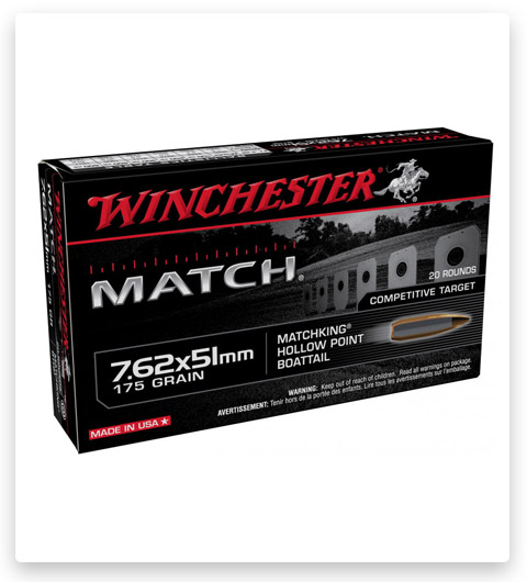 BTHP - Winchester Matchking - 7.62x51mm - 175 Grain - 20 Rounds