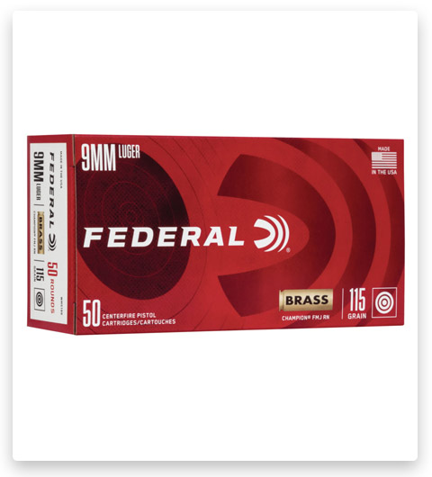 FMJ - Federal Premium - 9mm Luger - 115 Grain - 50 Rounds