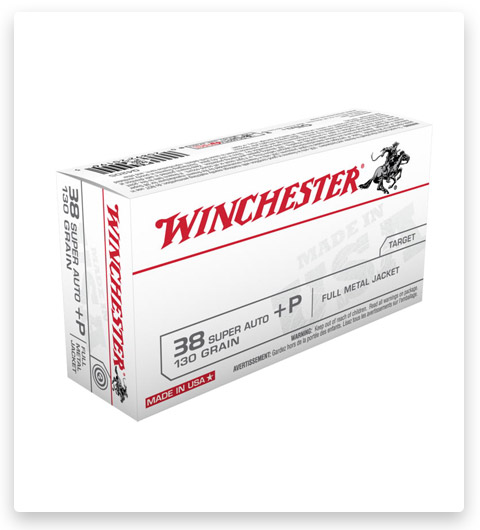 FMJ - Winchester USA - 38 Super - 130 Grain - 50 Rounds