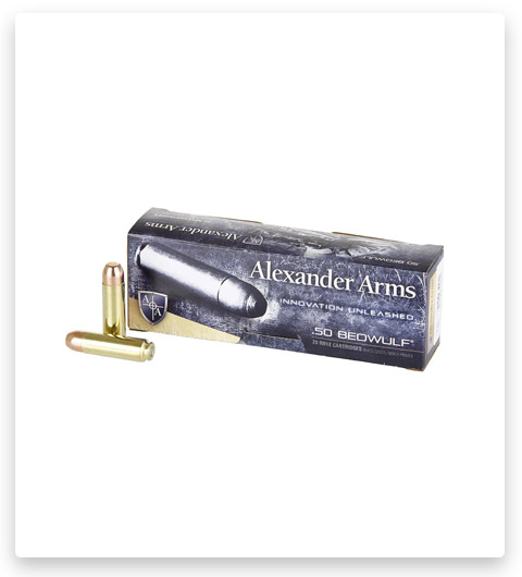 FMJ – Alexander Arms Loaded – 50 Beowulf – 350 Grain – 20 Rounds