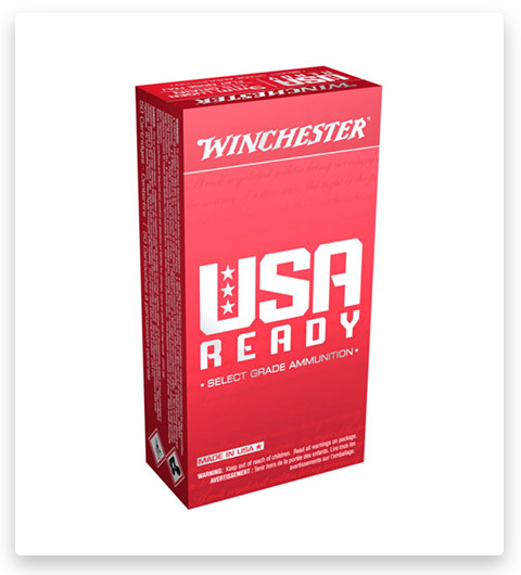 Winchester USA READY 9 mm Luger 115 grain Full Metal Jacket Flat Nose