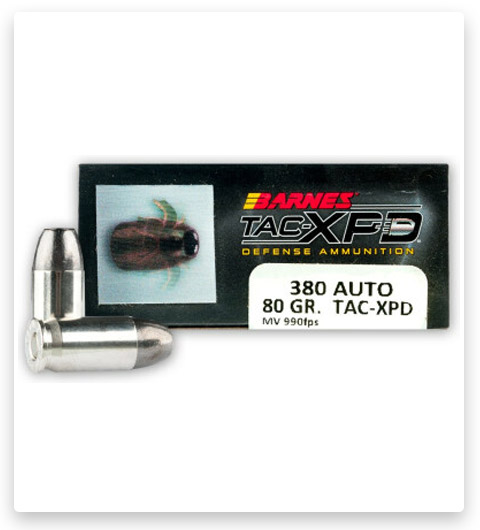 SCHP - Barnes TAC-XP - .380 ACP - 80 Grain - 20 Rounds