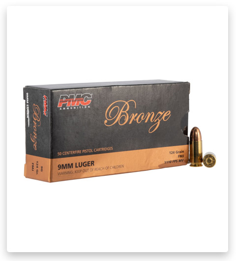 #27 FMJ - PMC 9G Bronze - 9mm Luger - 124 Grain - 50 Rounds