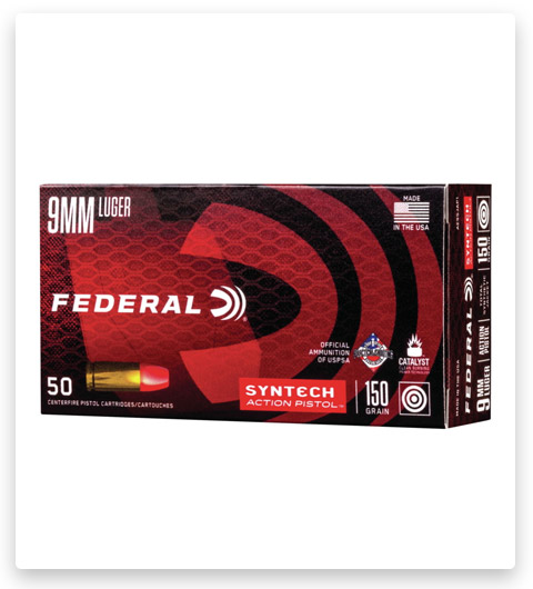 TSG - Federal Premium Syntech Jacket Flat Nose - 9mm Luger - 150 Grain - 50 Rounds