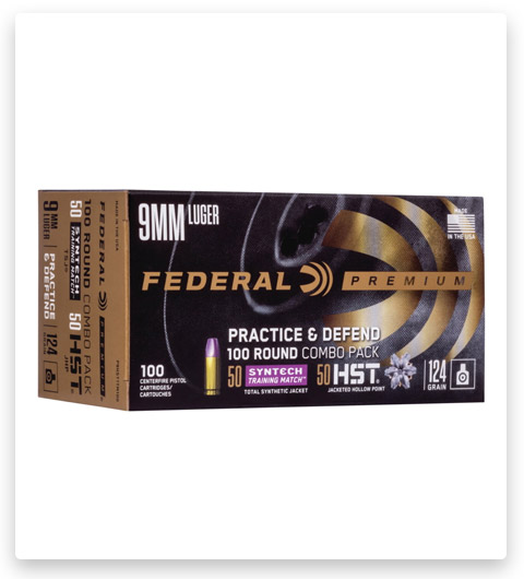 TSG - Federal Premium Syntech Training Match - 9 mm Luger - 124 Grain - 50 Rounds