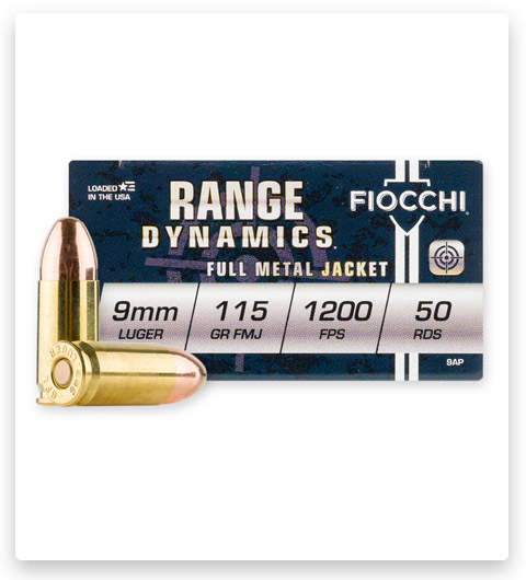FMJ – Fiocchi – 9mm – 115 Grain – 50 Rounds