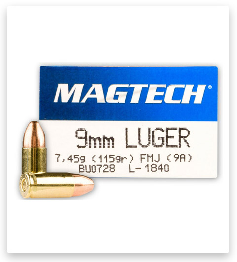 FMJ – Magtech – 9mm – 115 Grain – 1000 Rounds
